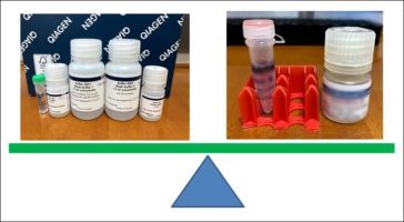 キアゲン抽出法と簡易抽出法の効率比較（２）
